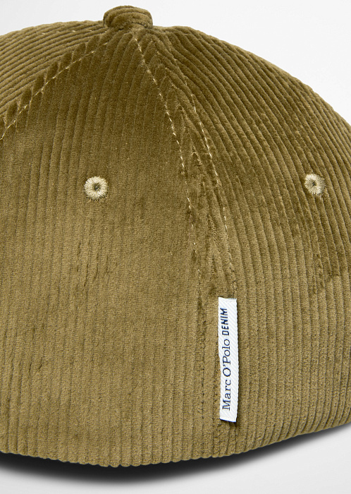 Бейсболка вельветовая из смесового хлопка