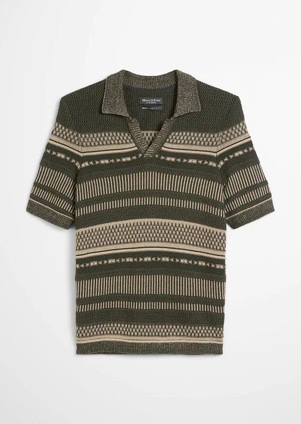 Поло из мягкой смеси органического хлопка Marc o'Polo - фото 6