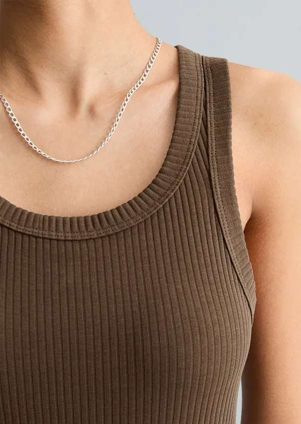 Топ из хлопкового джерси