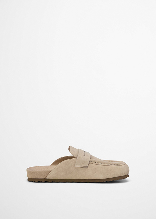 Сабо из натуральной замши