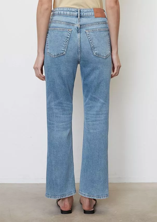 Расклешенные укороченные джинсы AHUS из смесового органического хлопка