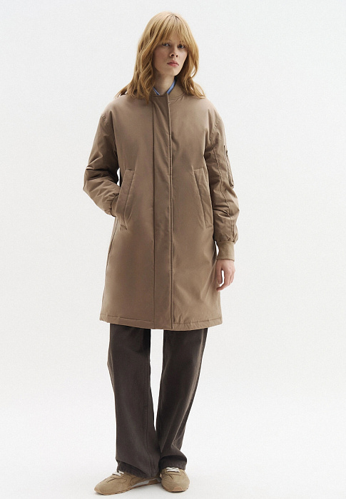 Парка с легким утеплителем 
