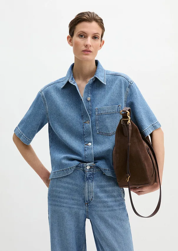 Рубашка из денима