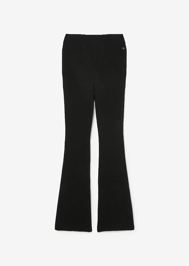 Трикотажные расклешённые брюки в рубчик Marc o'Polo - фото 6