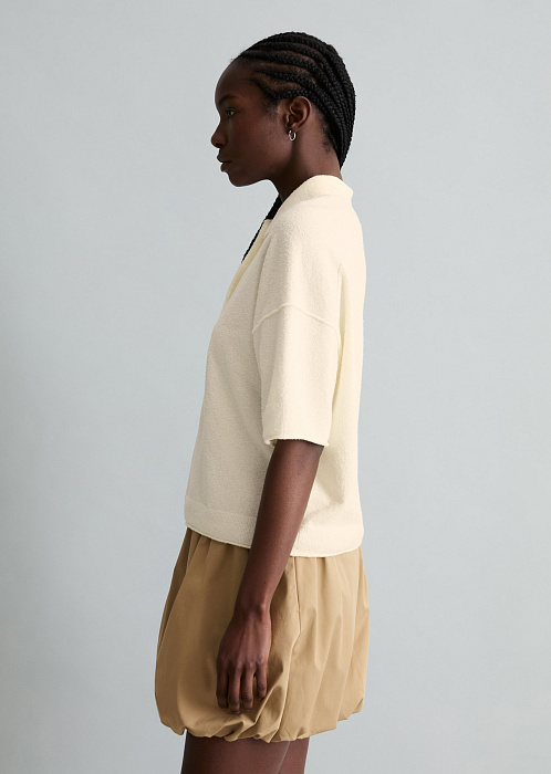 Поло из смесового хлопка 