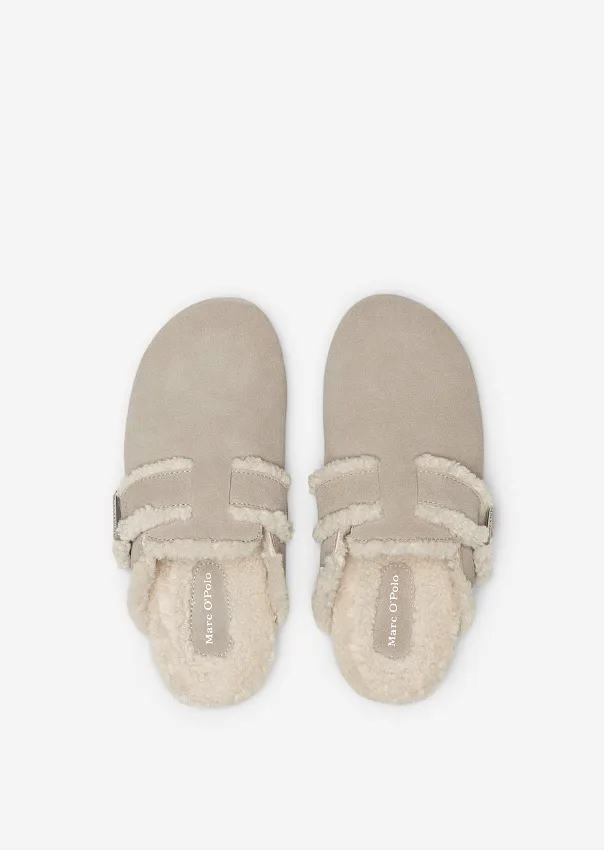 Домашние тапочки из натуральной замши