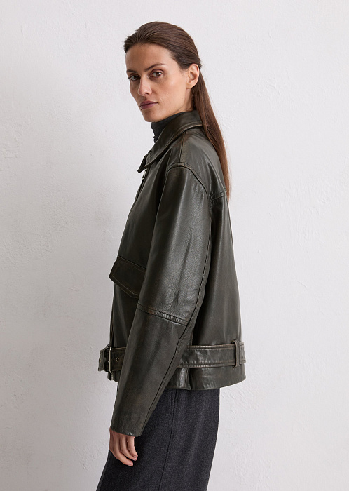 Куртка кожаная