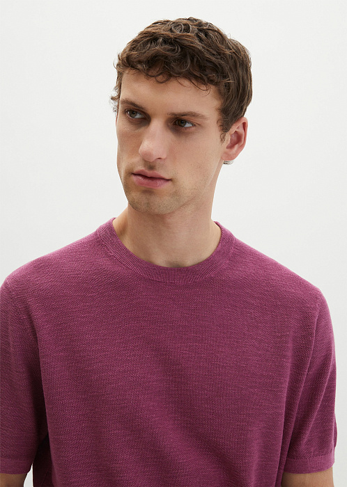 Джемпер из хлопка и льна