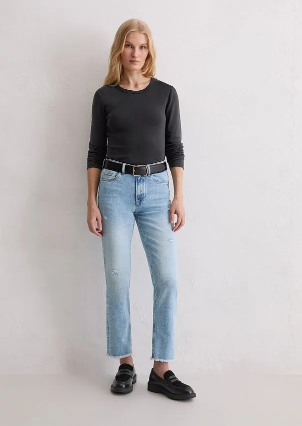 Джинсы прямые Linde из эластичного хлопка
 Marc o'Polo - фото 1