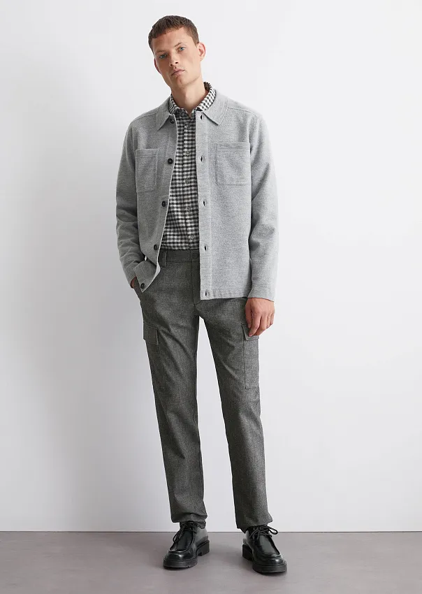 Верхняя рубашка из смесовой шерсти