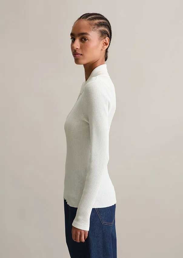 Поло с длинными рукавами Marc o'Polo - фото 5