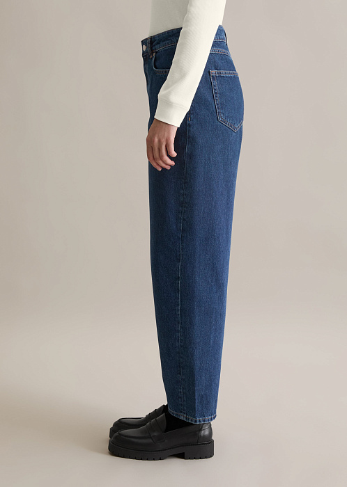 Джинсы прямые из плотного денима