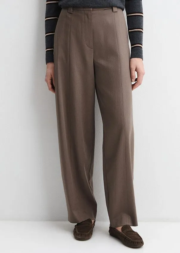 Брюки широкие из лиоцелла