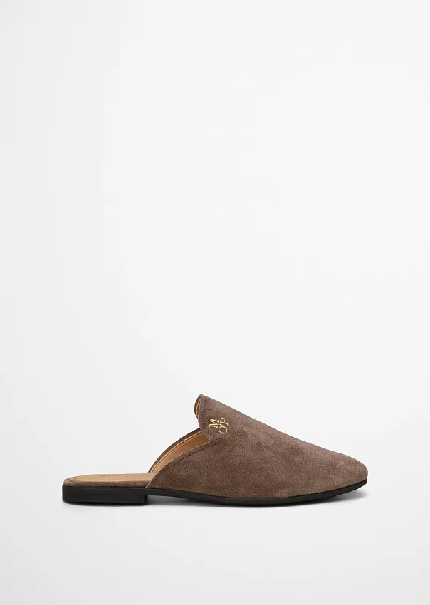 Мюли из натуральной замши