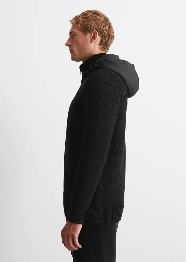 Кардиган из шерсти и органического хлопка