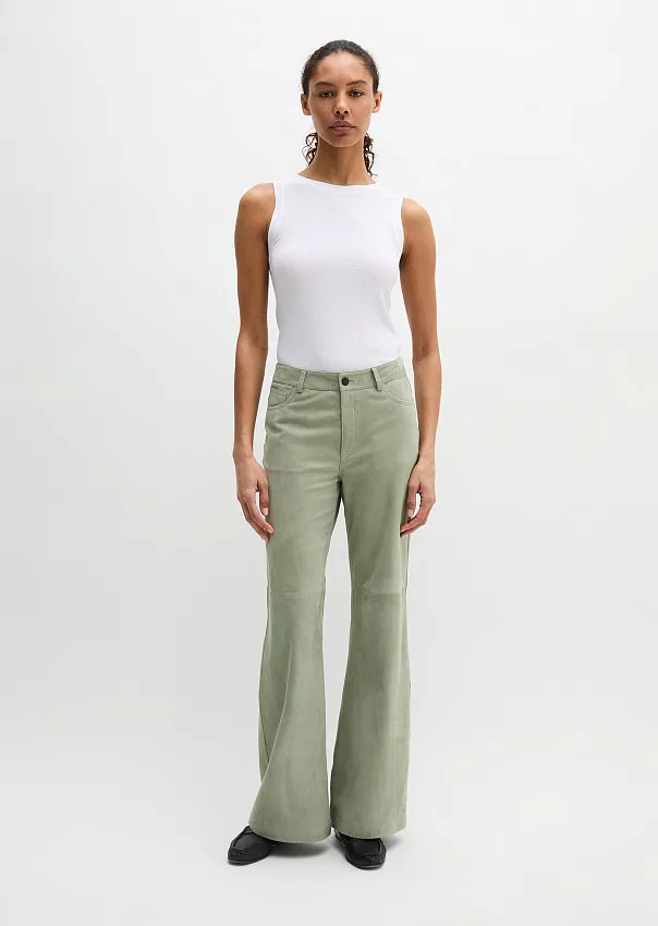 Топ из джерси в рубчик