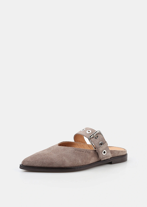 Мюли из натуральной замши