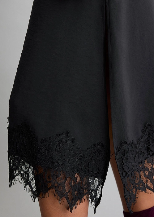 Юбка с кружевом из модала TENCEL™