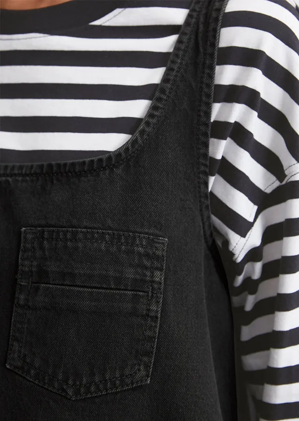 Джинсовый сарафан из смесового хлопка