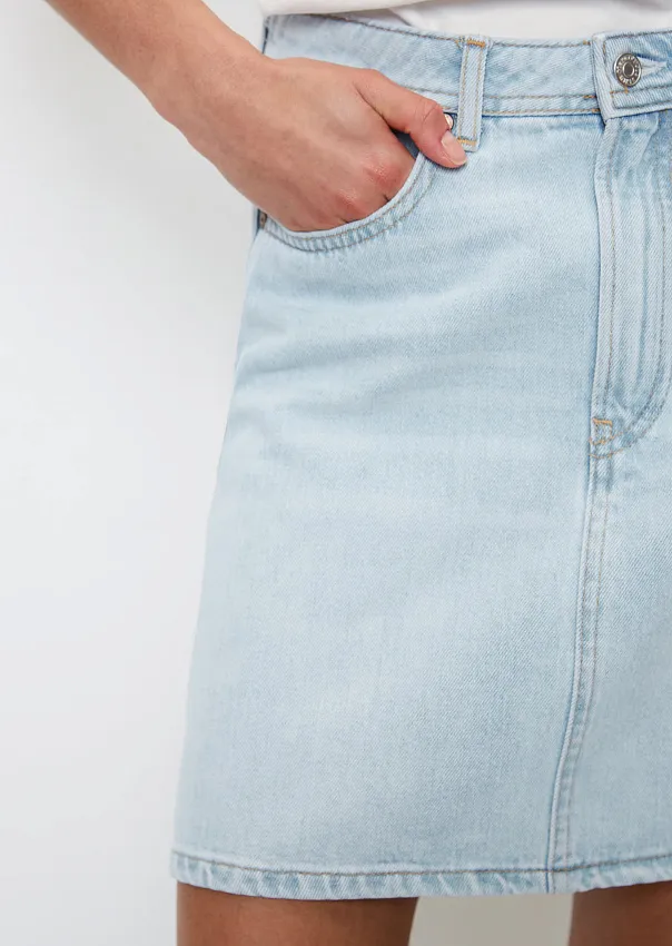 Джинсовая мини-юбка из органического хлопка