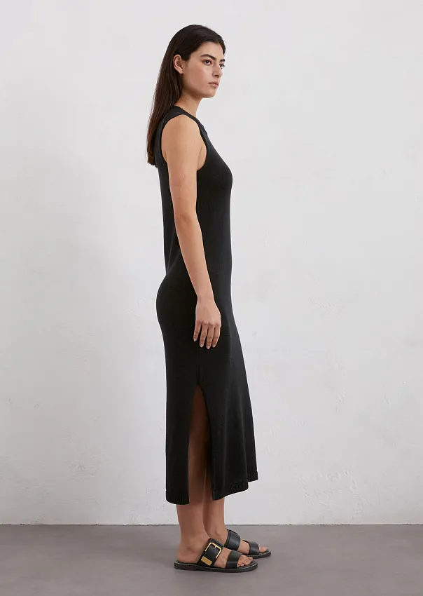 Платье трикотажное из органического хлопка и льна Marc o'Polo - фото 5