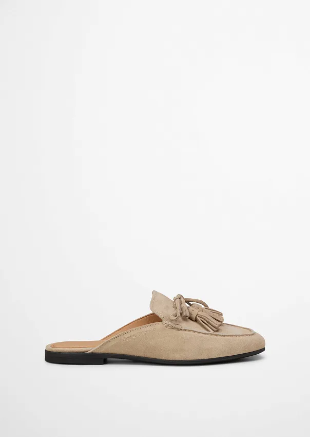 Мюли из натуральной замши