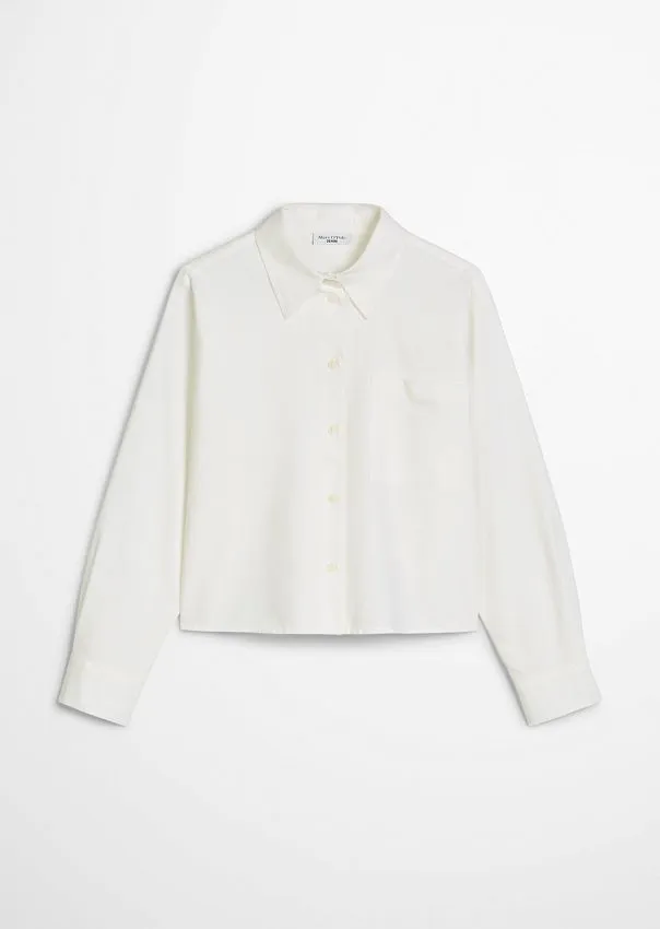 Рубашка укороченная из органического хлопка Marc o'Polo - фото 1