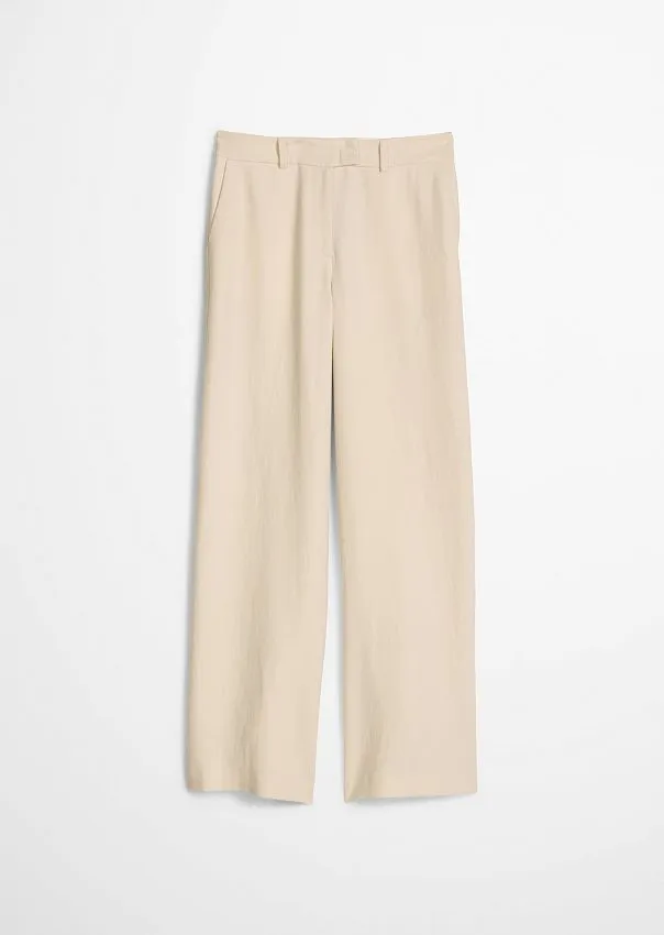 Брюки из льна и вискозы
