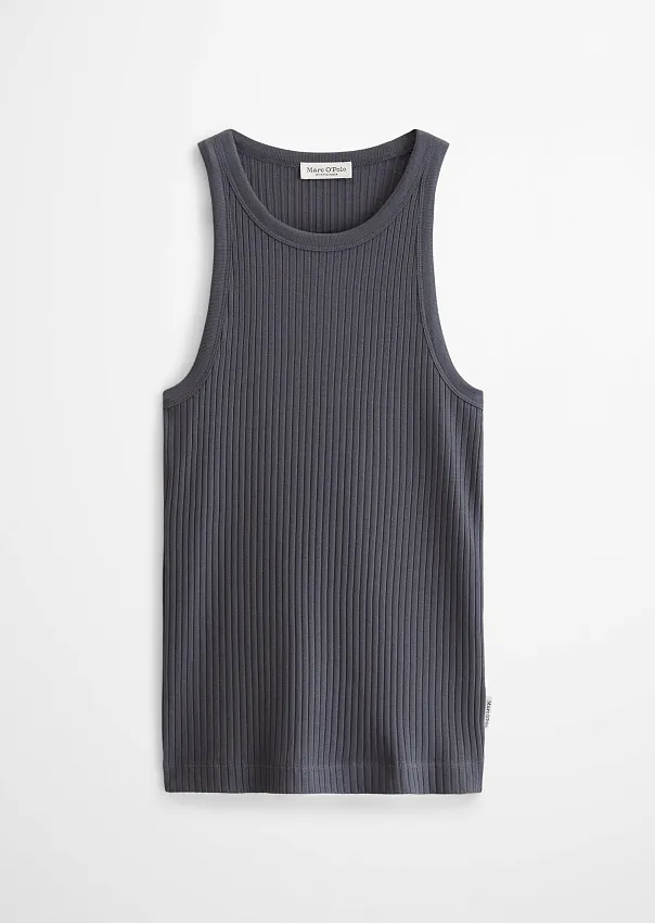 Топ в рубчик из модала