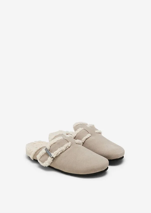 Домашние тапочки из натуральной замши