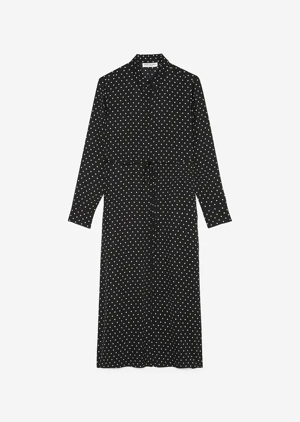 Платье-рубашка из вискозы