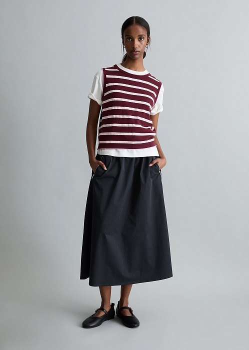 Жилет из хлопка и модала
