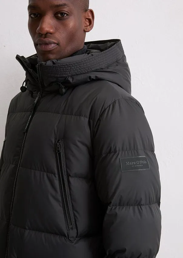 Стеганый пуховик с фиксированным капюшоном Marc o'Polo - фото 4