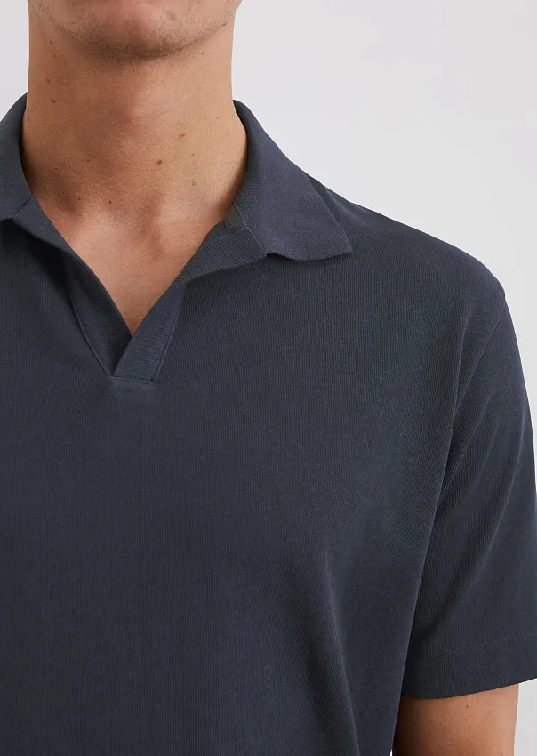 Поло из органического хлопка и льна Marc o'Polo - фото 4