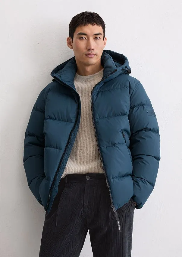 Стеганый пуховик со съемным капюшоном Marc o'Polo - фото 1