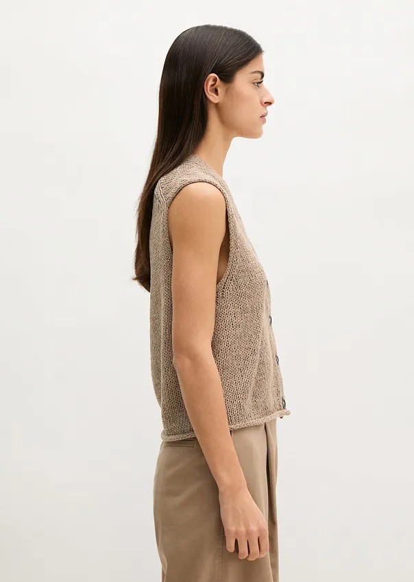 Жилет из смесового хлопка
