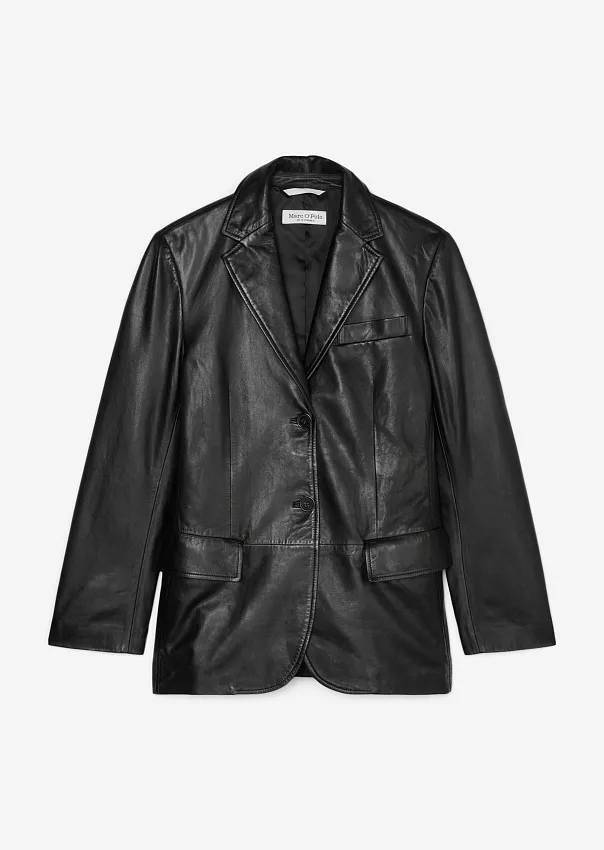 Блейзер из ягнячьей кожи наппа Marc o'Polo - фото 6