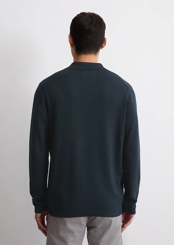 Джемпер с воротником поло