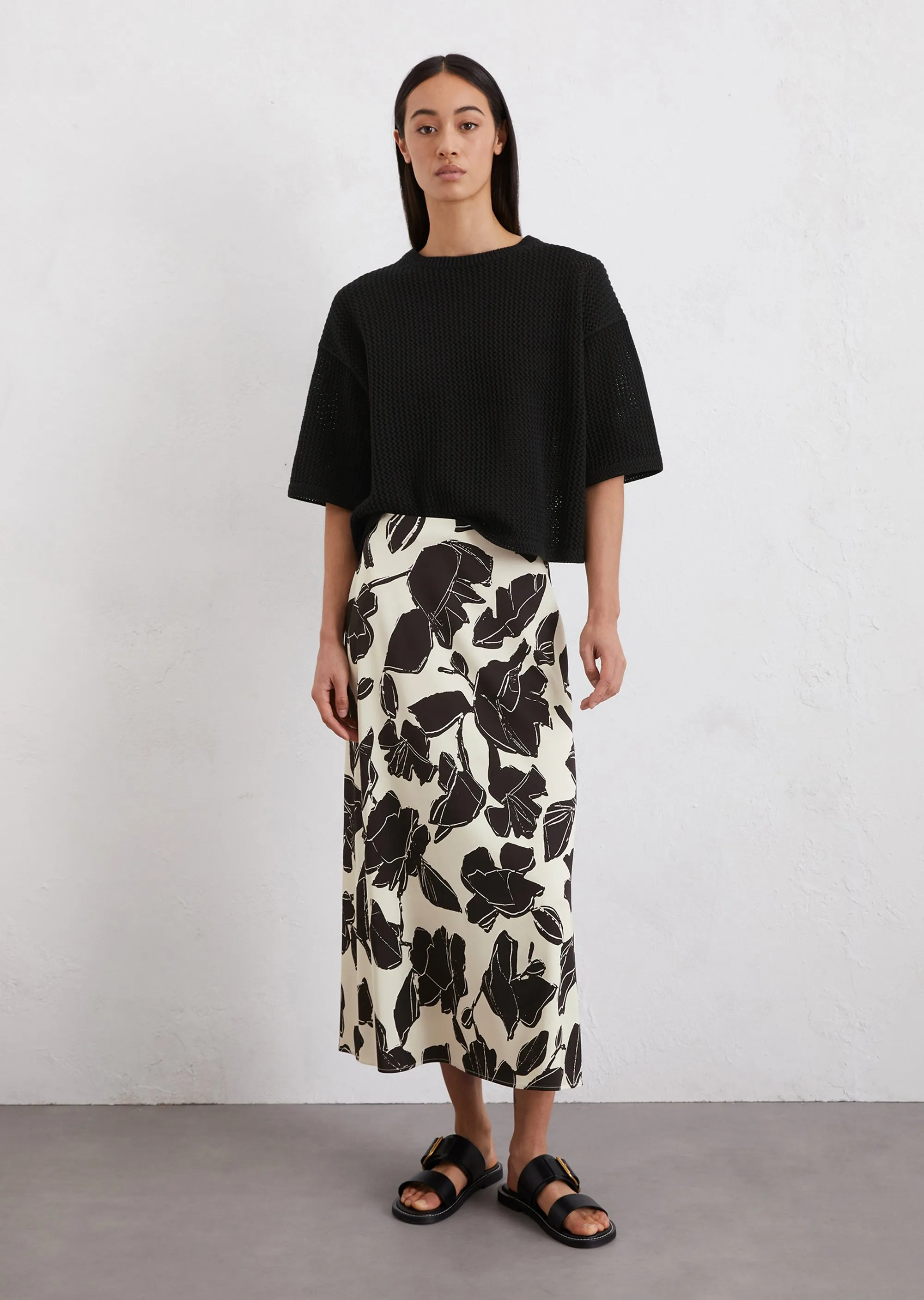 Юбка из сатиновой вискозы Marc o'Polo - фото 1