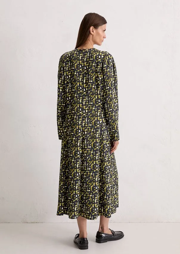 Платье с принтом из струящейся сатиновой вискозы Marc o'Polo - фото 2