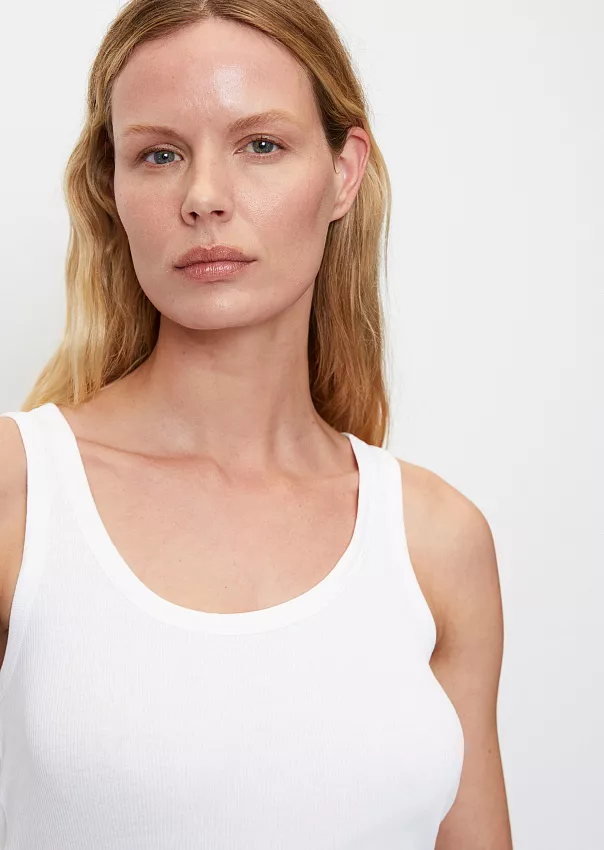 Майка в рубчик из джерси Marc o'Polo - фото 4