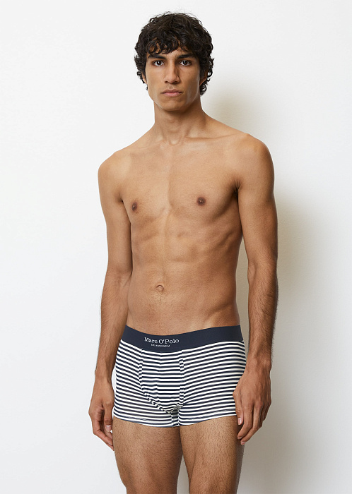 Темно-синий/серый меланж с темно-синим/белый в полоску