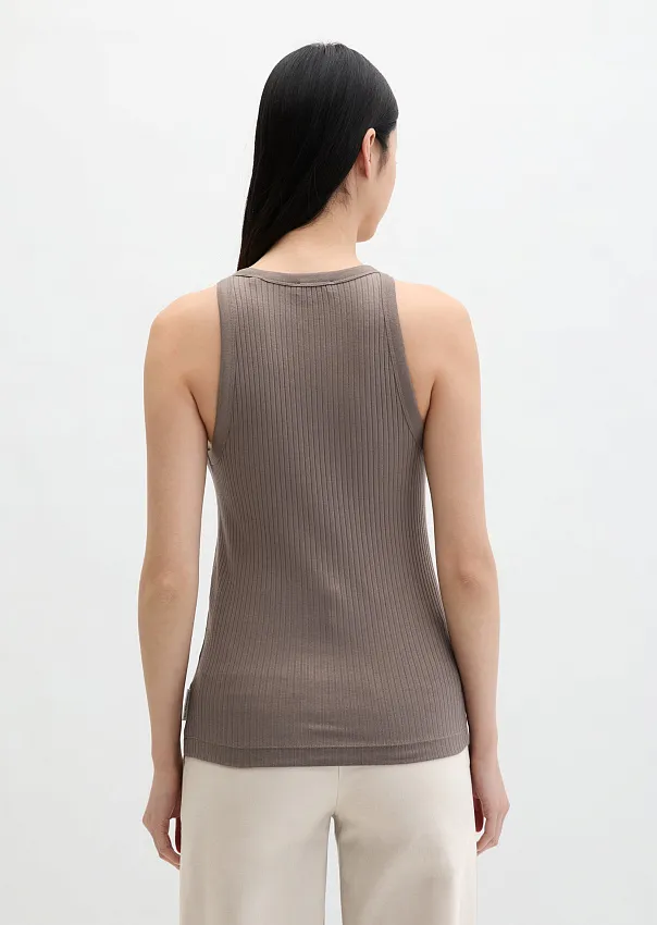 Топ в рубчик из модала