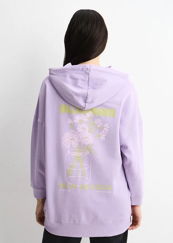 Худи с принтом из органического хлопка