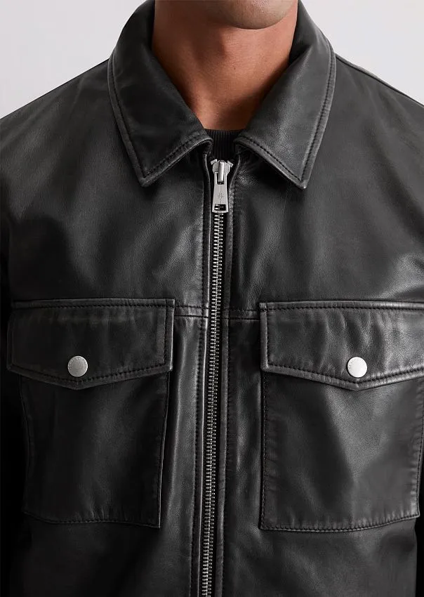 Куртка из натуральной кожи Marc o'Polo - фото 4