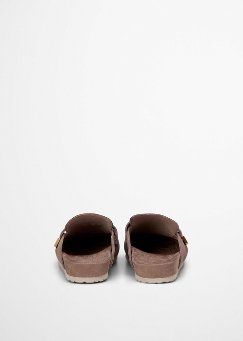 Сабо из натуральной замши