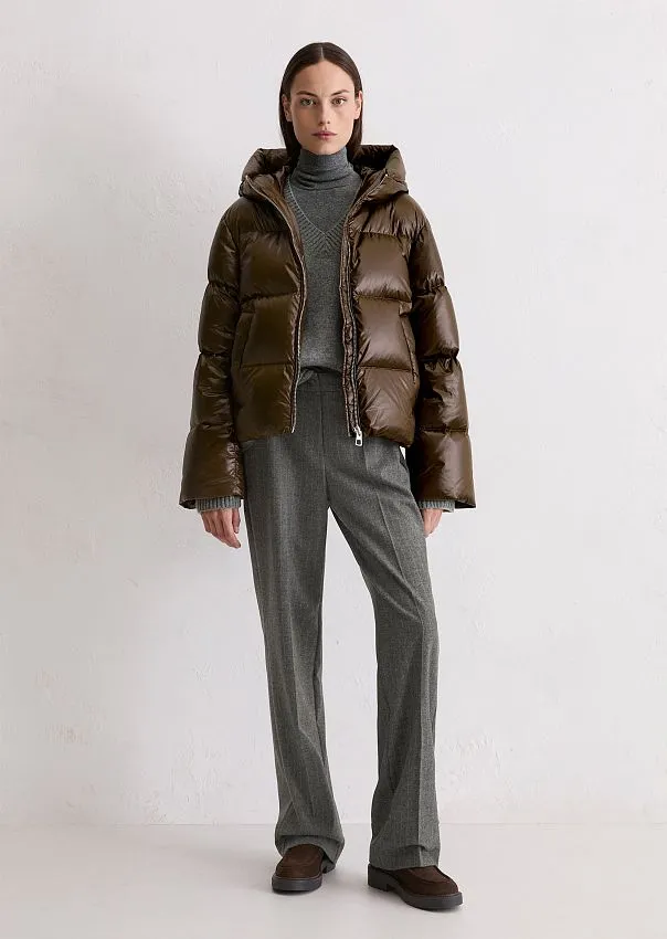 Пуховик из глянцевого нейлона Marc o'Polo - фото 1