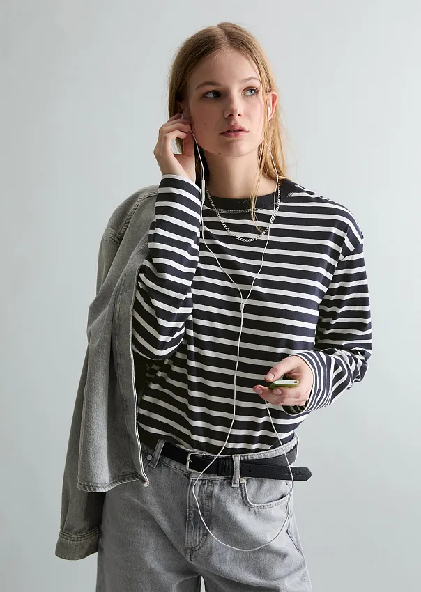 Лонгслив из органического хлопка