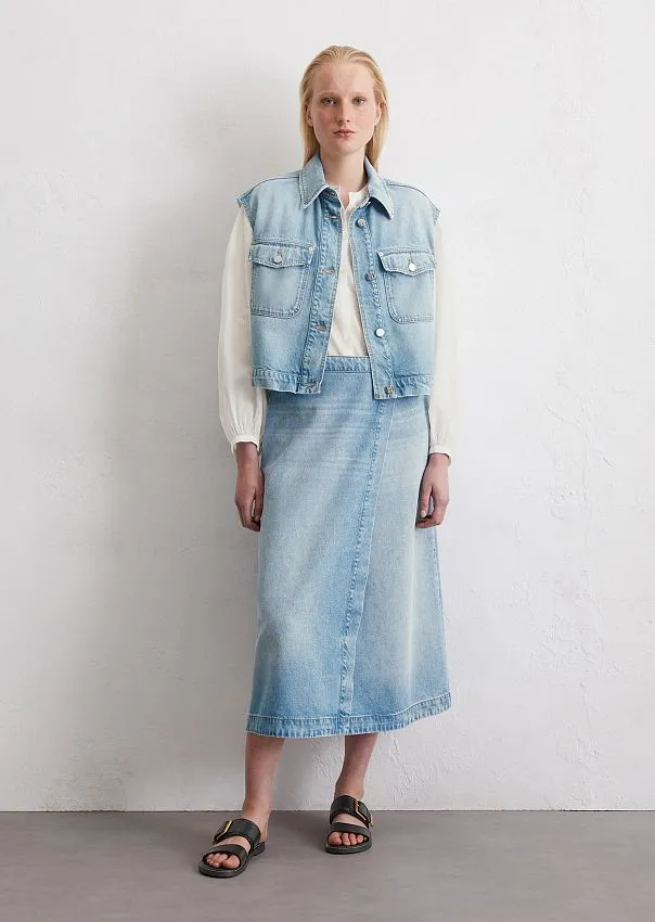 Джинсовый жилет из лиоцелла и органического хлопка Marc o'Polo - фото 3