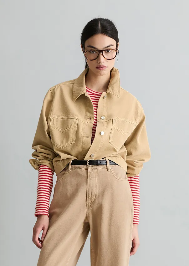 Куртка джинсовая из смеси органического хлопка и лиоцелла